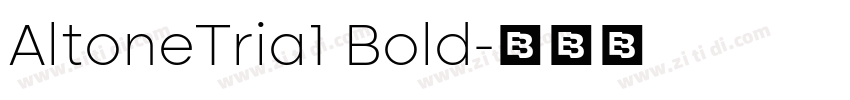 AltoneTria1 Bold字体转换